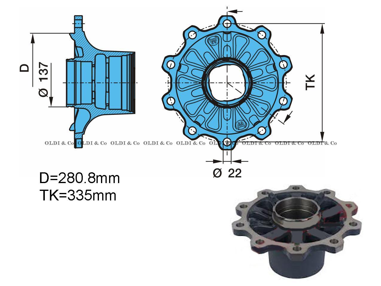 34.062.19341 / 
       
                          Hub without bearings