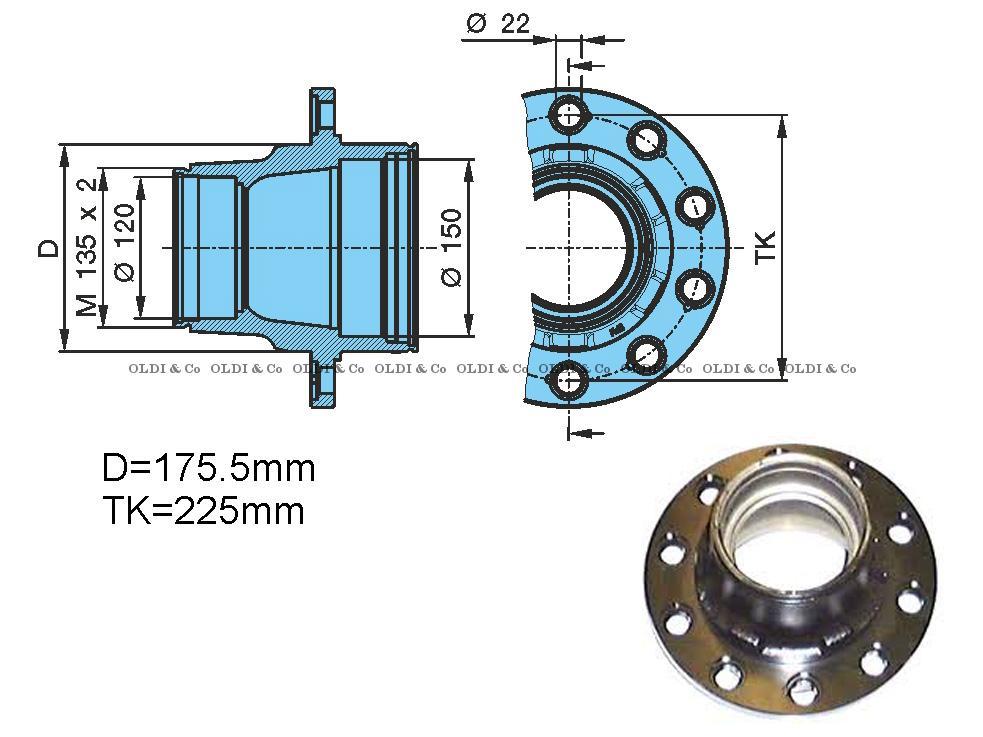 34.062.19356 / 
       
                          Hub without bearings